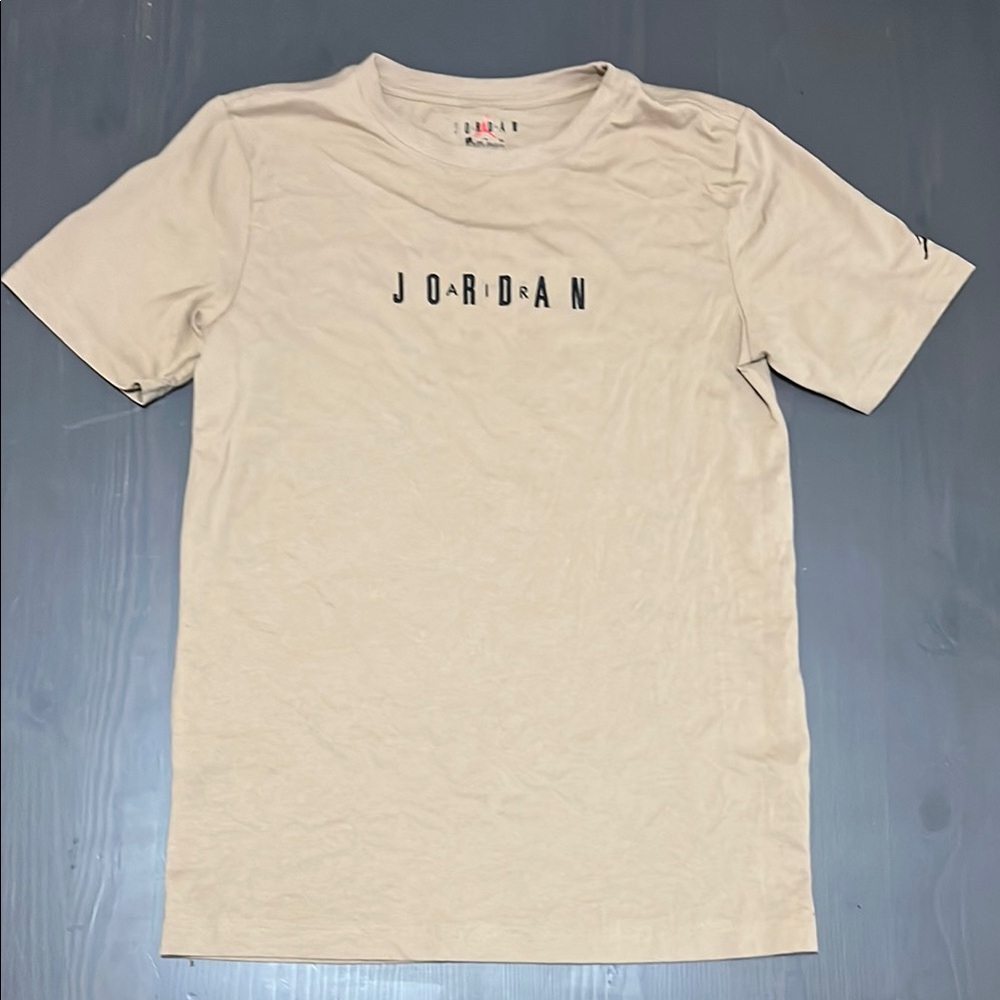 Jordan Tan Short Sleeve Tee Casual Style